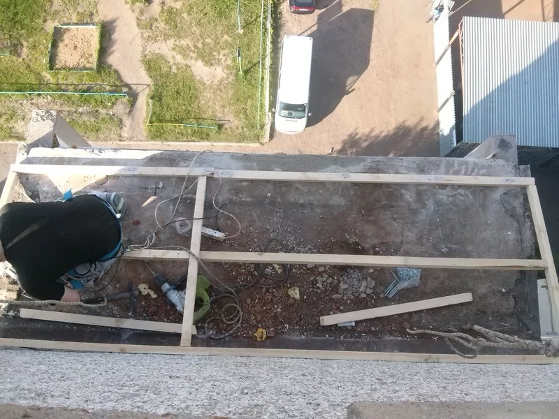 Высотные работы, ремонт балконов 7